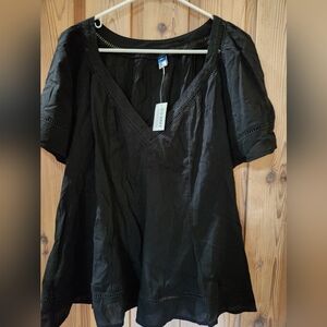 V neck flowy blouse (tall L)